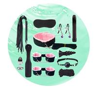 12-Piece Multi-Fix Strap Yoga Kit, Comfortable Fit Accessory, Home Aerobic Exercise, Mutual Training, Easy Storage Set (Pink)+Y18