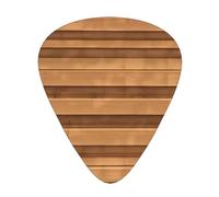 12-Piece Original wood color texture print Guitar Pick Set - Available in 3 Thicknesses, Suitable for Acoustic and Electric Guitars