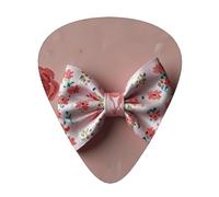12-Piece Pink love floral bow Patterned Guitar Pick Set - Available in 3 Thicknesses, Suitable for Acoustic and Electric Guitars