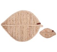 Beliani 12 Piece Placemats And Coasters Set Pepperleaf Jute Natural