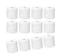 12 Piece Plasters Cloth Gauze Bandage Rolls for Belly Cast Making Sculpture and Textured Art Projects Quick Drying Plasters Bandage Roll