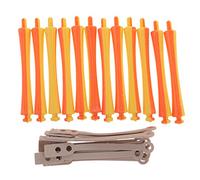 12-Piece Plastic Perm Rods Hair Curlers Rollers Salon DIY Bangs Curling Tools