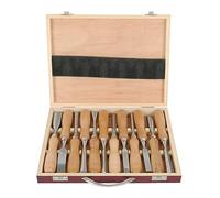 12 Piece Professional Wood Chisel Set for Carpenters and Wood Carvers
