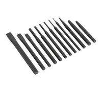 12 Piece Punch & Chisel Set - Hardened & Tempered - Corrosion Resistant Loops Metallics One Size