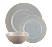 12-Piece Reactive Linear Dinner Set Grey
