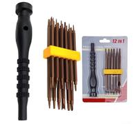 12-Piece Repair Tool Set with Y U For Torx and Triangle Screwdriver Bits for Accurate Disassembly of Small Electronic Equipment