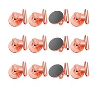 12 Piece Reusable Metal Refrigerator Magnets Secure Document Holders Paper Photo Display Clips Home Decors Multipurpose Document Clips