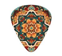 12-Piece Rich Color Prints print Guitar Pick Set - Available in 3 Thicknesses, Suitable for Acoustic and Electric Guitars