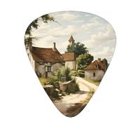 12-Piece Romance in the countryside print Guitar Pick Set - Available in 3 Thicknesses, Suitable for Acoustic and Electric Guitars