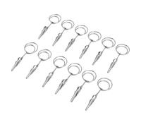 12-Piece Round Photo Clip Set, Multifunctional Double-Ended Wire Picture Clips, Alloy Steel, for Party and Dorm Decoration