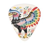 12-Piece Scribbling Eagle print Guitar Pick Set - Available in 3 Thicknesses, Suitable for Acoustic and Electric Guitars
