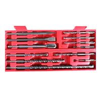12-Piece SDS Plus Drill Bit and Shoe Set in Case