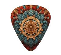 12-Piece Sense of History Wreath print Guitar Pick Set - Available in 3 Thicknesses, Suitable for Acoustic and Electric Guitars