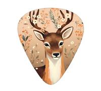 12-Piece Serious deer print Guitar Pick Set - Available in 3 Thicknesses, Suitable for Acoustic and Electric Guitars