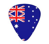12-piece set of guitar picksAustralian flag Prints comfortable and wear-resistant crisp tone for guitar and ukulele