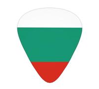 12-piece set of guitar picksBulgarian Flag Prints comfortable and wear-resistant crisp tone for guitar and ukulele
