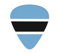 12-piece set of guitar picksFlag of Botswana Prints comfortable and wear-resistant crisp tone for guitar and ukulele