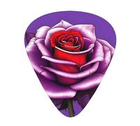 12-piece set of guitar picksFuchsia Rose Prints comfortable and wear-resistant crisp tone for guitar and ukulele