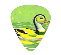 12-piece set of guitar picksGreen Duck Prints comfortable and wear-resistant crisp tone for guitar and ukulele
