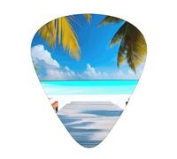 12-piece set of guitar picksMaldives Holidays Prints comfortable and wear-resistant crisp tone for guitar and ukulele