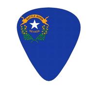 12-piece set of guitar picksNevada State Flag Prints comfortable and wear-resistant crisp tone for guitar and ukulele