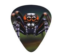 12-piece set of guitar picksTropical rainforest spiders Prints comfortable and wear-resistant crisp tone for guitar and ukulele