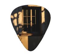 12-Piece shadow of the old house Patterned Guitar Pick Set - Available in 3 Thicknesses, Suitable for Acoustic and Electric Guitars