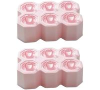 12-Piece Silicone Ring Popsicle Molds - Easy-Release Ice Pop Makers for Fun & Stylish Frozen Treats (Pink)
