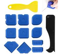 12-piece Silicone Sealant Finishing Tool Set, Sealant Finishing Profiling Smoothing Applicator Mastic Tool, Caulking Tool Kit for Sealing, Smoothing, and Removing