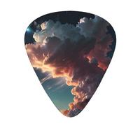 12-Piece Sky Dream Core Patterned Guitar Pick Set - Available in 3 Thicknesses, Suitable for Acoustic and Electric Guitars