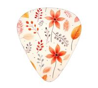 12-Piece Small fresh prints Patterned Guitar Pick Set - Available in 3 Thicknesses, Suitable for Acoustic and Electric Guitars