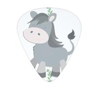 12-Piece smiling donkey print Guitar Pick Set - Available in 3 Thicknesses, Suitable for Acoustic and Electric Guitars