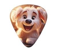 12-Piece Smiling Puppy print Guitar Pick Set - Available in 3 Thicknesses, Suitable for Acoustic and Electric Guitars
