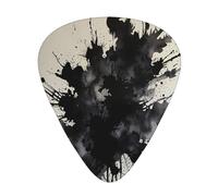 12-Piece Smudge ink painting Patterned Guitar Pick Set - Available in 3 Thicknesses, Suitable for Acoustic and Electric Guitars