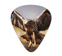 12-Piece Soaring Snake Vulture Patterned Guitar Pick Set - Available in 3 Thicknesses, Suitable for Acoustic and Electric Guitars