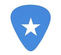 12-Piece Somali flag print Guitar Pick Set - Available in 3 Thicknesses, Suitable for Acoustic and Electric Guitars