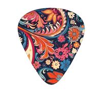 12-Piece Spiritual Patterns print Guitar Pick Set - Available in 3 Thicknesses, Suitable for Acoustic and Electric Guitars