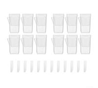 12 Piece Square Self Watering Plant Pots With Dual Layer Design For For Succulent Propagation And Root Health Monitoring(small-size)