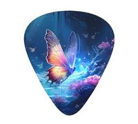 12-Piece Strange Butterfly Patterned Guitar Pick Set - Available in 3 Thicknesses, Suitable for Acoustic and Electric Guitars