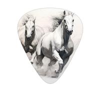 12-Piece Strong horse. print Guitar Pick Set - Available in 3 Thicknesses, Suitable for Acoustic and Electric Guitars