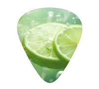 12-Piece Sweet and fresh lime Patterned Guitar Pick Set - Available in 3 Thicknesses, Suitable for Acoustic and Electric Guitars