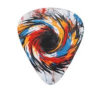12-Piece swirls of graffiti print Guitar Pick Set - Available in 3 Thicknesses, Suitable for Acoustic and Electric Guitars