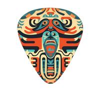 12-Piece symbolic figurine Patterned Guitar Pick Set - Available in 3 Thicknesses, Suitable for Acoustic and Electric Guitars