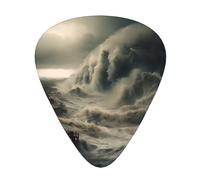 12-Piece Tall waves. Patterned Guitar Pick Set - Available in 3 Thicknesses, Suitable for Acoustic and Electric Guitars