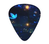 12-Piece The darkness of night print Guitar Pick Set - Available in 3 Thicknesses, Suitable for Acoustic and Electric Guitars
