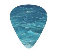 12-Piece The deep blue sea Patterned Guitar Pick Set - Available in 3 Thicknesses, Suitable for Acoustic and Electric Guitars