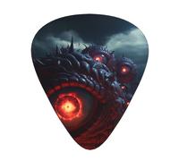 12-Piece The Devil's Eye. Patterned Guitar Pick Set - Available in 3 Thicknesses, Suitable for Acoustic and Electric Guitars