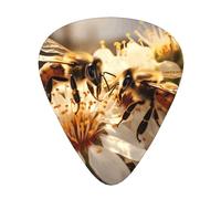12-Piece The honeybee. Patterned Guitar Pick Set - Available in 3 Thicknesses, Suitable for Acoustic and Electric Guitars