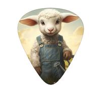 12-Piece The lamb with the kettle. print Guitar Pick Set - Available in 3 Thicknesses, Suitable for Acoustic and Electric Guitars