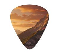 12-Piece The sun shines print Guitar Pick Set - Available in 3 Thicknesses, Suitable for Acoustic and Electric Guitars